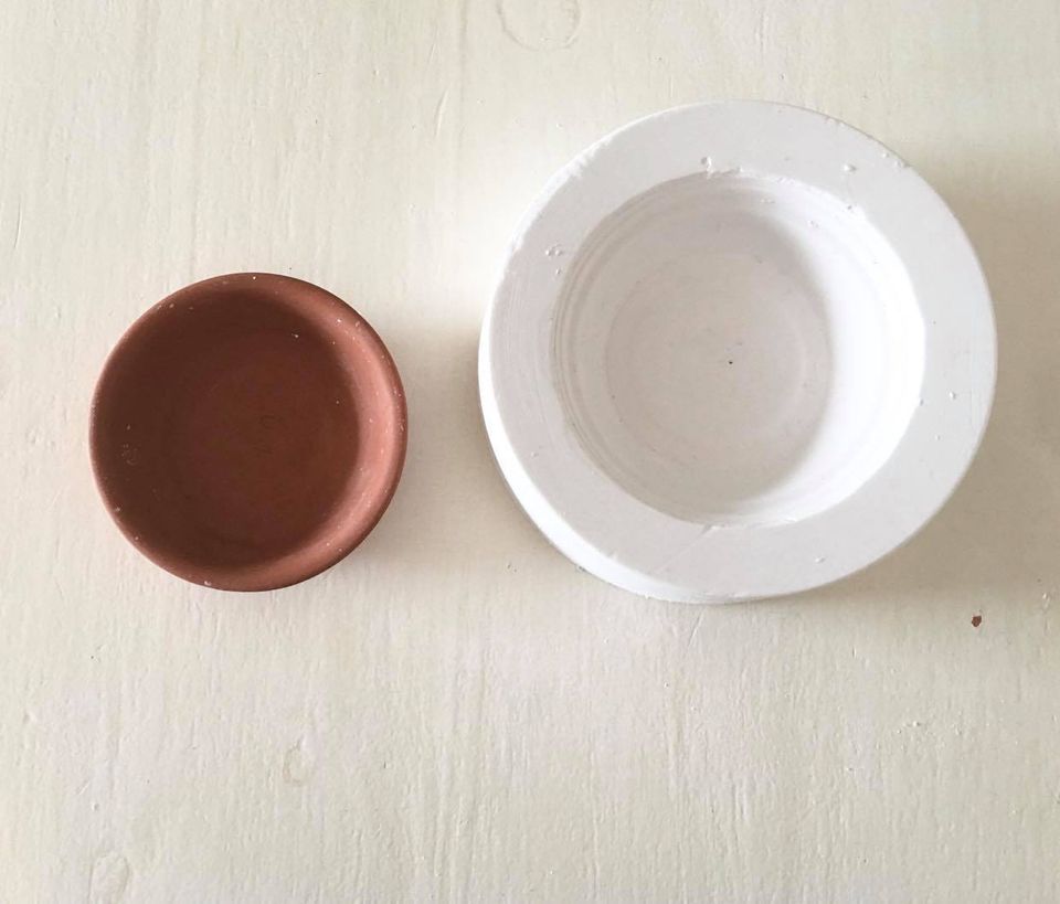 Molde De Yeso Para Platito De 10,5 Cm MPB010