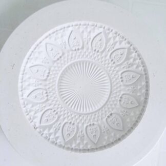 Molde de yeso plato 22 cm, con diseño MPD022