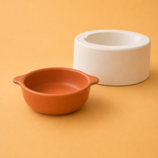 Molde de yeso para cazuela chica con orejas MCCO008