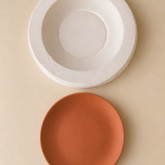 Molde de yeso para plato playo sin borde MPPB001