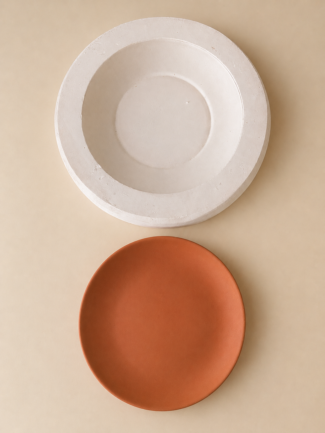 Molde de yeso para plato playo sin borde MPPB001