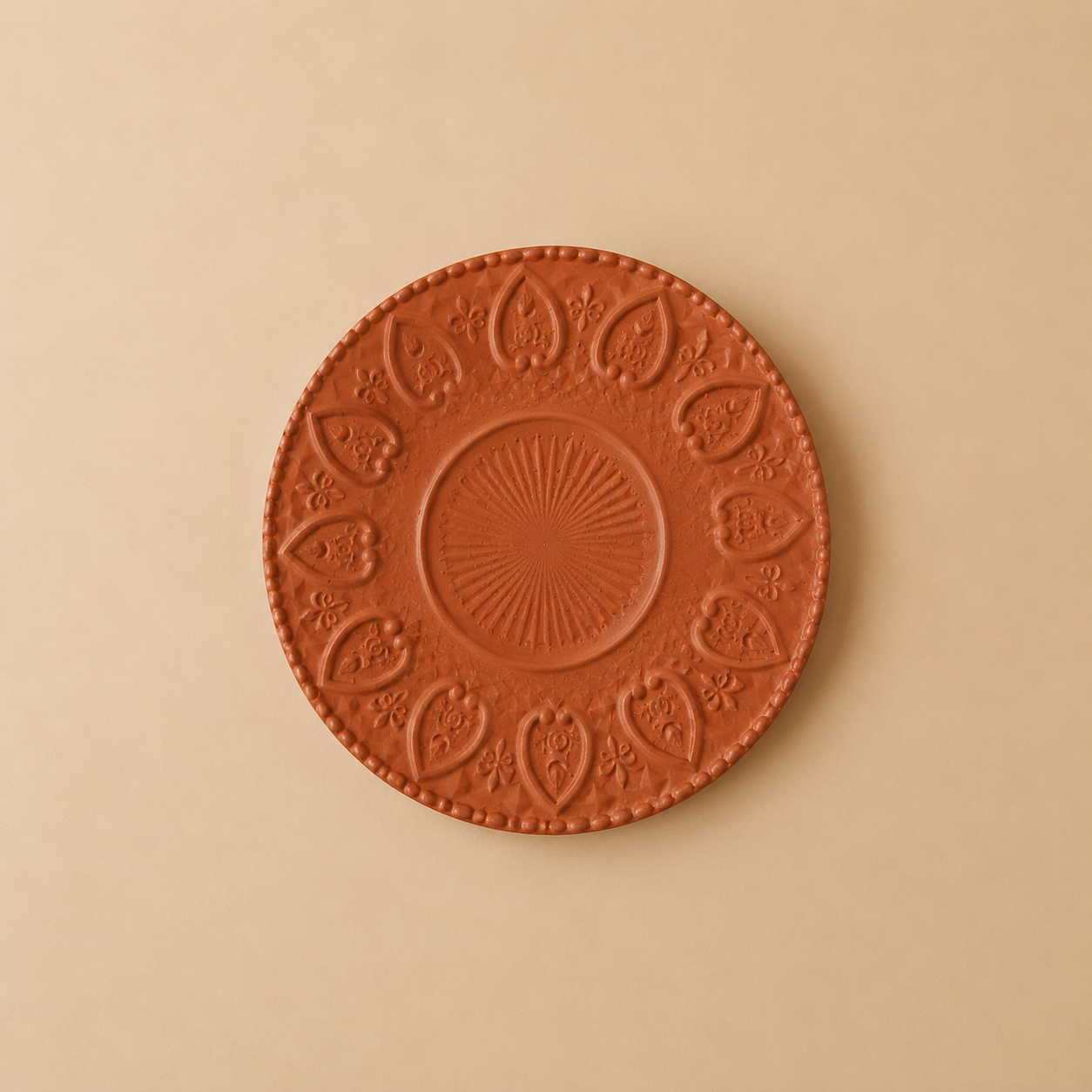 Molde de yeso plato 22 cm, con diseño MPD022 - Imagen 2