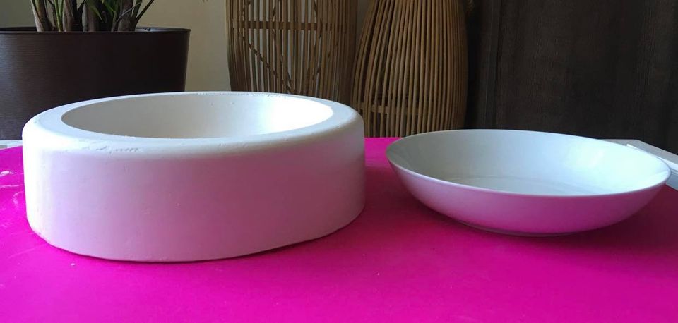 Molde de yeso para plato hondo PLH001