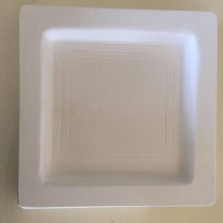 Molde de yeso para plato cuadrado MPC017