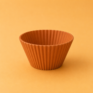 Molde de yeso para bowl N°3 con forma de muffing MBM003