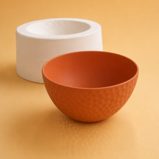Molde de yeso para compotera con textura MCB002