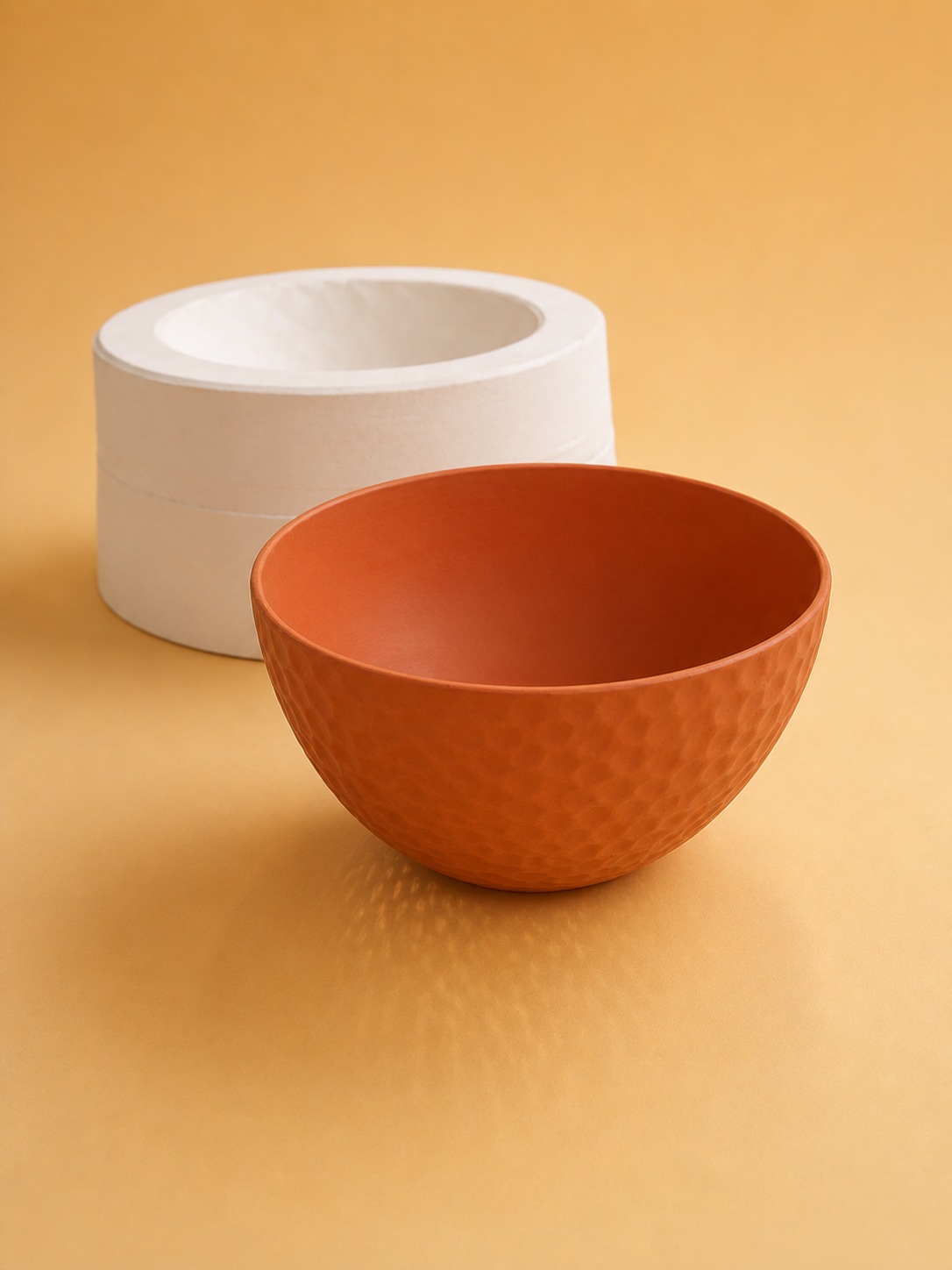 Molde de yeso para compotera con textura MCB002