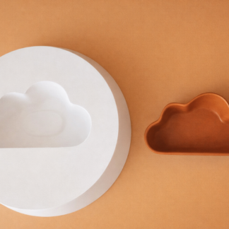 Molde de yeso para cuenco chico con forma de Nube MCNB006