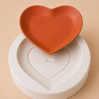 Molde de yeso para Plato/Bandeja Corazon MPC004