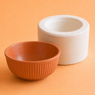 Molde de yeso para bowl facetado MBFB001