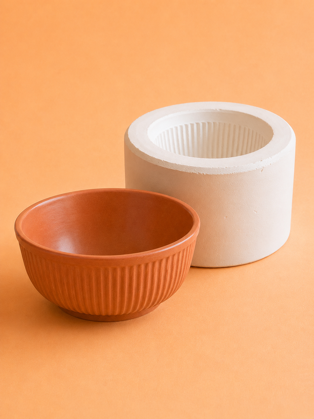 Molde de yeso para bowl facetado MBFB001