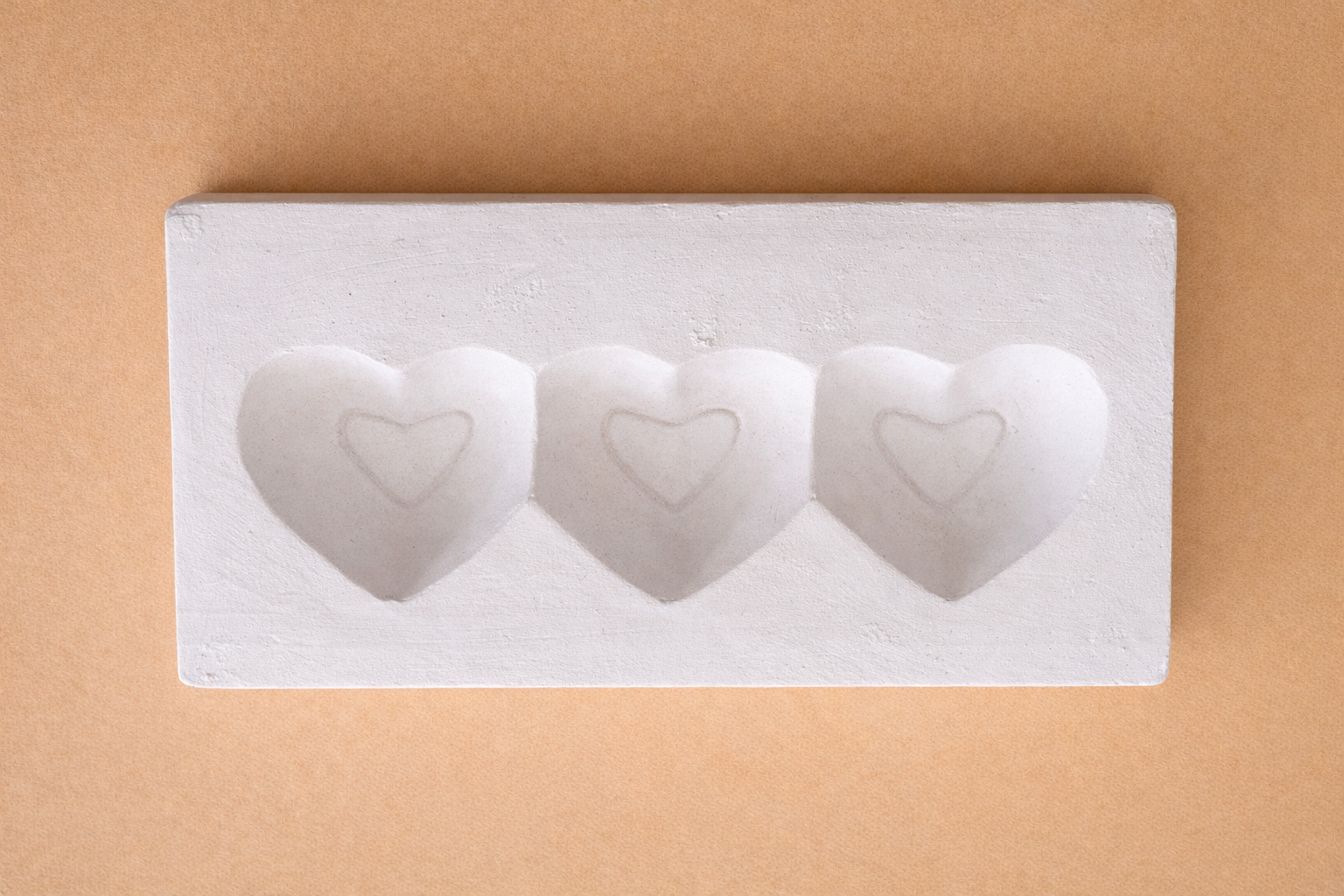 Molde de yeso bandeja para picada con forma de Corazón MBC006 - Imagen 3