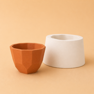 Molde de yeso para maceta con diseño 01 MMCD001