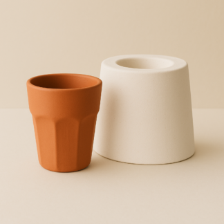 Molde de yeso para vaso MVV001