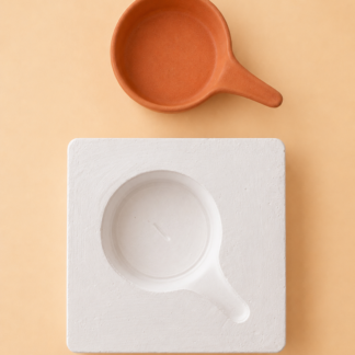Molde de yeso para cazuela con mango/sarten MCZN099