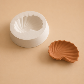 Molde de yeso para jabonera caracol MJC004