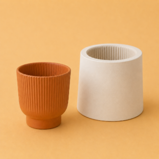 Molde de yeso para vaso/ contenedor velas de soja MVVC009