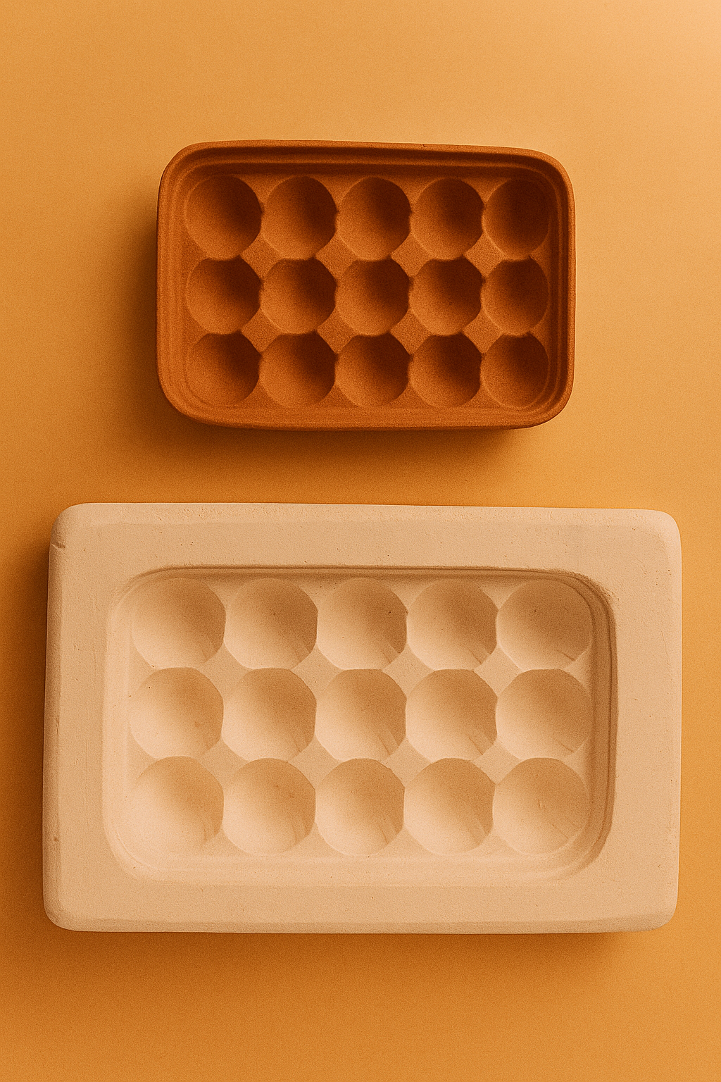 Molde de yeso para huevera x15 MHU09