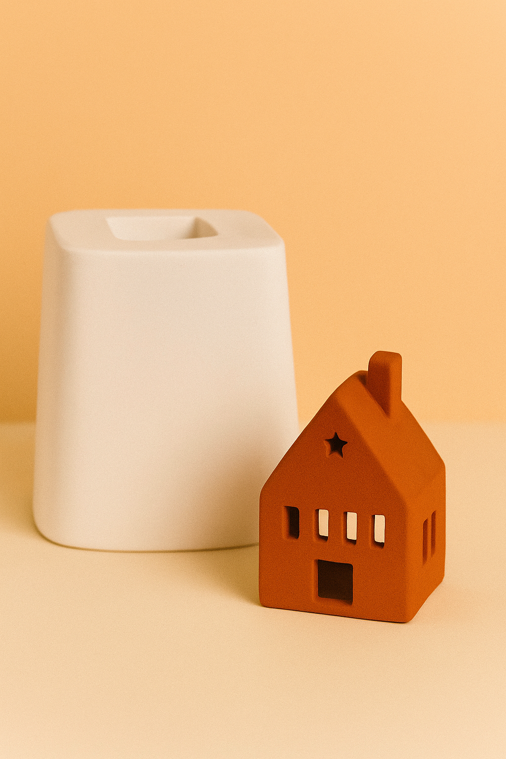 Molde de yeso para casita luminaria MCLC001