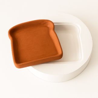 Molde de yeso para plato con forma de Tostada MTS002