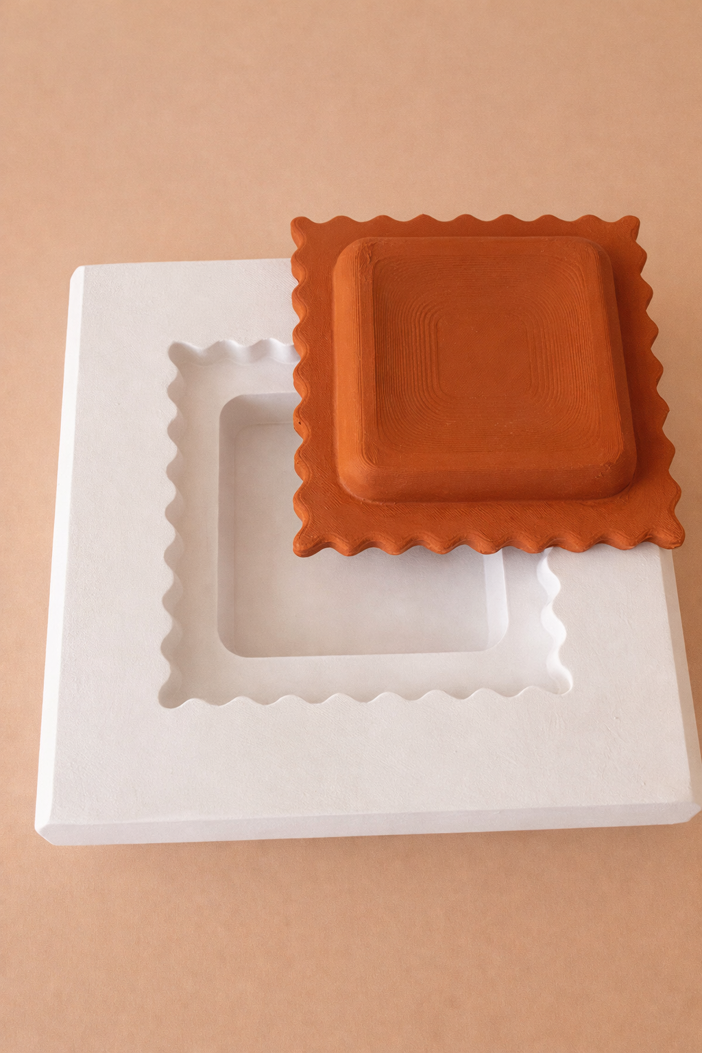 Molde de yeso para Raviol posa cuchara MRPC001