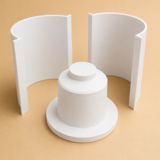 Matriz 3D para Taza – Lista para fabricar moldes de yeso